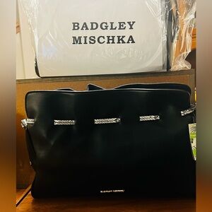 Badgley Mischka Sleek Black Handbag